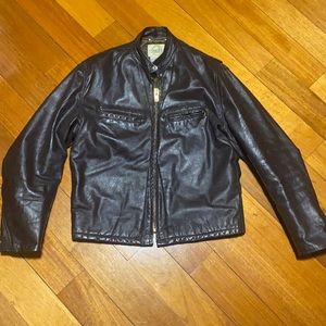 Deer skin trading post café racer jacket